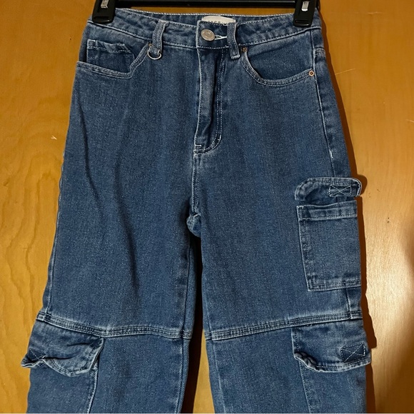 PacSun Denim - PacSun Dark Blue Cargo Women's Jeans